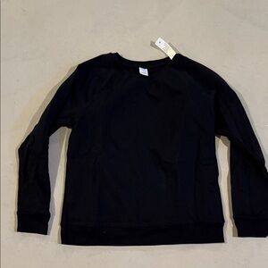 Black Crewneck Sweatshirt large NWT